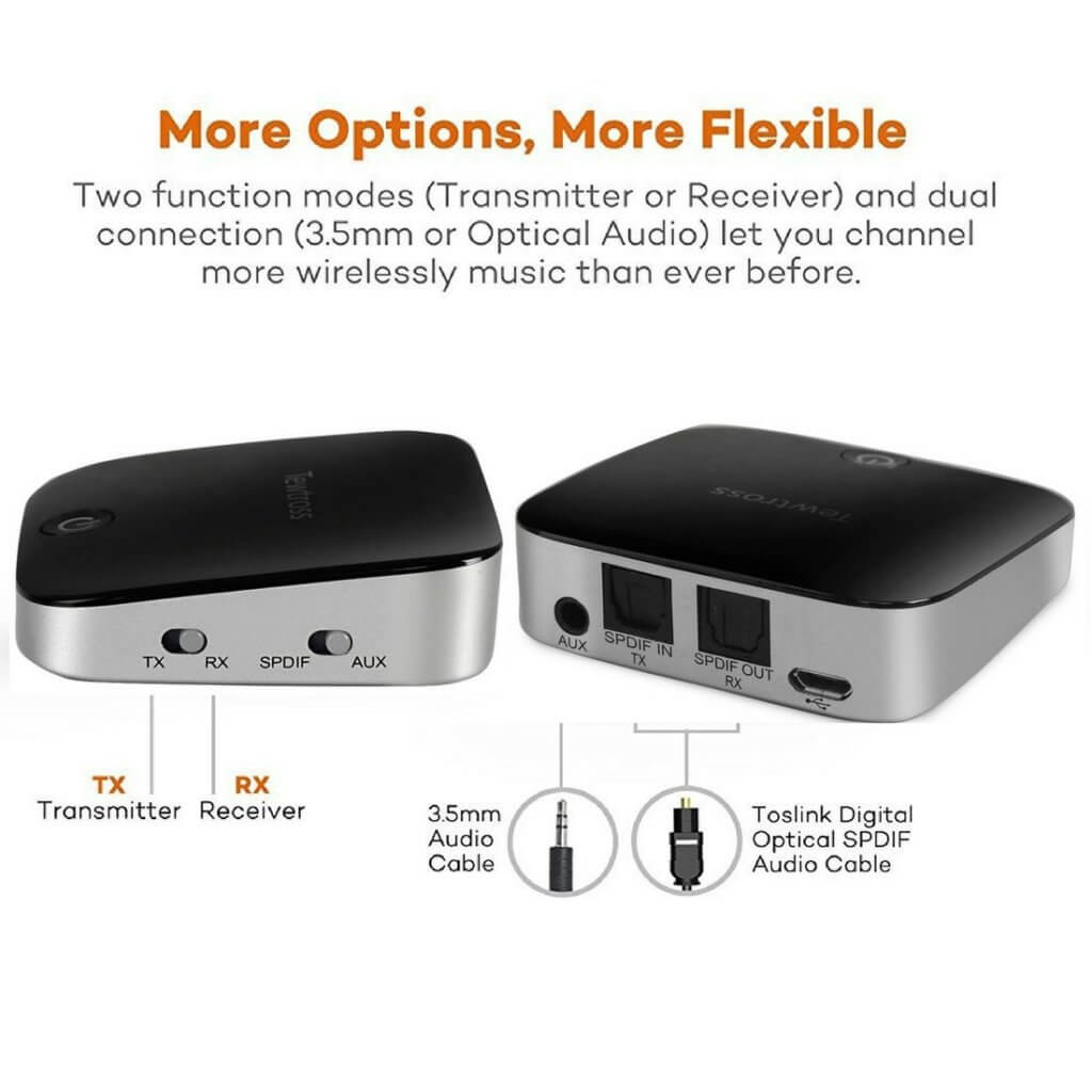 Tewtross Bluetooth 5.0 Transmitter and Receiver – Tewtross